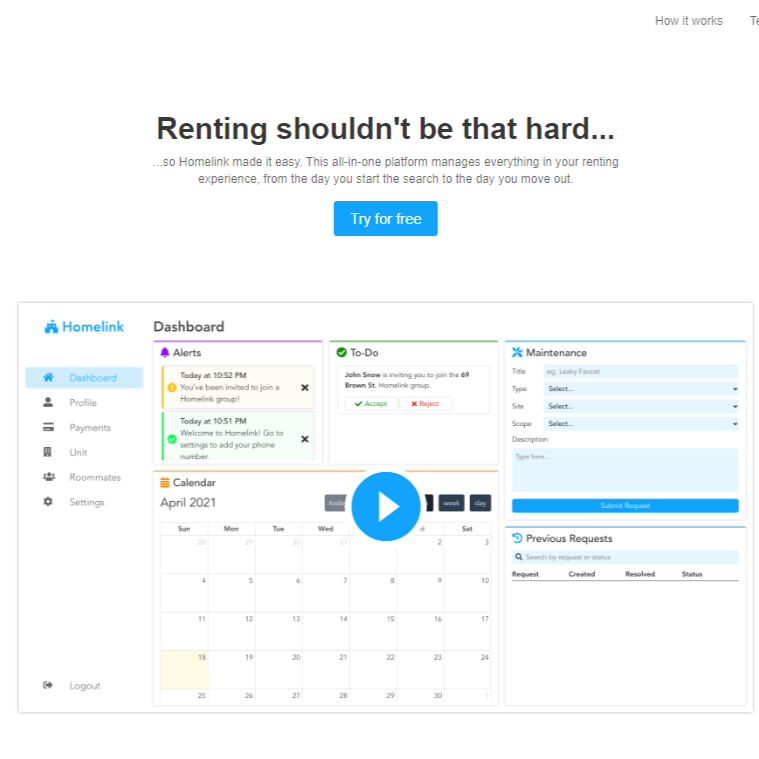 homelink preview